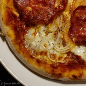 Rezept Foto - Pizza mit Sauerteig